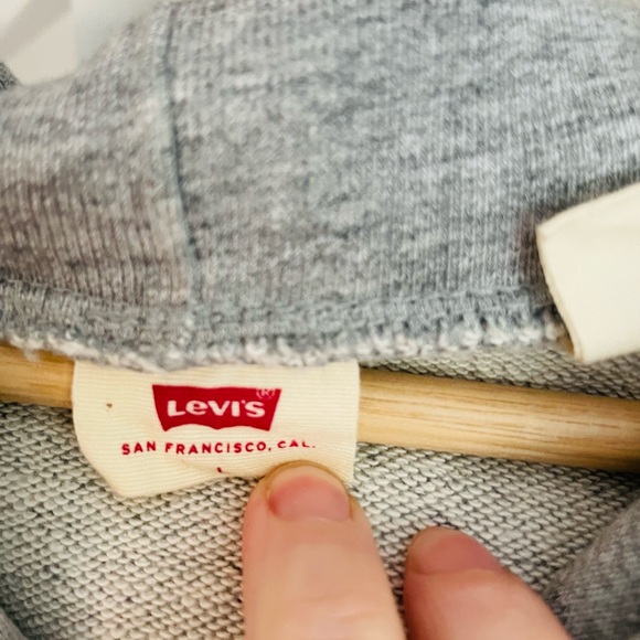 Levi's Grey hoodie with nylon details L - Picture 5 of 7